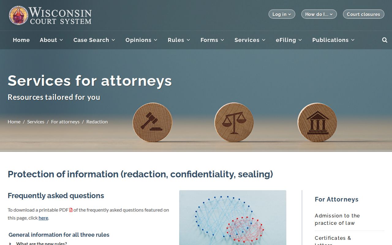 Wisconsin court public access limits for Marinette County criminal case records